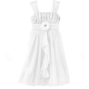 Amy's Closet Sequin Glitter Girls Fairy Flowers Tulle Dress Sz 6